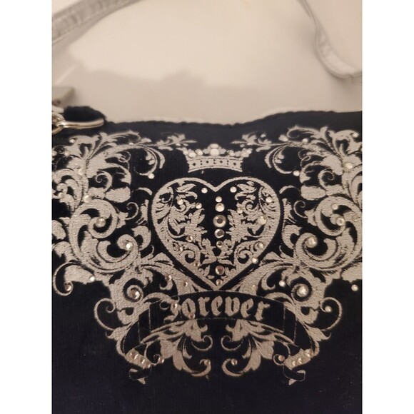 BALTIMORE RAVENS Forever Fan Pro•FAN•ity Black Velvet Diamond Purse Shoulder bag - Picture 3 of 7